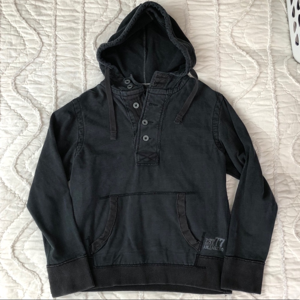 Men’s American Eagle Hooded Sweatshirt Large